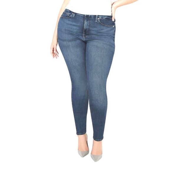 GOOD AMERICAN Good Leg Denim Skinny Ankle High Rise Jeans Women's Plus Size 16 - Picture 1 of 13